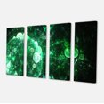 thumbnail image 2 of Green Spherical Water Droplets - Floral Canvas Art Print, 2 of 3