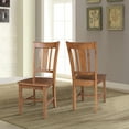 thumbnail image 2 of International Concepts Set of Two Solid Wood San Remo Splatback Chair Distressed Oak, 2 of 8