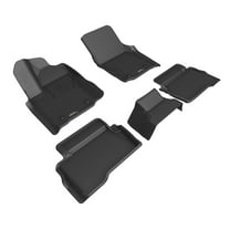 3D MAXpider Custom Fit Kagu Floor Mat (Black) Compatible with Toyota Tacoma Hybrid Double Cab 2024 - Full Set
