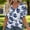 Navy(New)A, variant on PNTUTB Women's Summer Fashionable Versatile Print V Neck Pullover Short Sleeve Loose Comfortable T Shirts