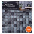 thumbnail image 2 of Truu Design, Tuiles murales carrées en argent métallisé 3D, 2 of 3