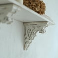 thumbnail image 3 of Wood Corbels Sets of 2 Wooden Shelf Brackets Corbels for Shelf Shabby White Wood Corbel Brackets Vintage Style, 3.1" x 7.2" x 7.8", 3 of 10