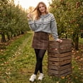 thumbnail image 6 of Textilo Womens Fair Isle Sweaters Long Sleeve Crewneck Button Up Cardigans Ribbed Knit Geometric Pattern Coats Trendy Fall Winter Cute Fashion Lightweight Clothes,Gray L, 6 of 7