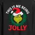 thumbnail image 3 of The Grinch - This Is Me Being Jolly - Men's Long Sleeve T-Shirt, 3 of 5