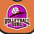thumbnail image 4 of Inktastic Volleyball Girl Girls Baby Bib, 4 of 4