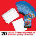 thumbnail image 5 of Superhero Comic Book Birthday Party Invitations & Envelopes Value Pack (20 Count), 5 of 6