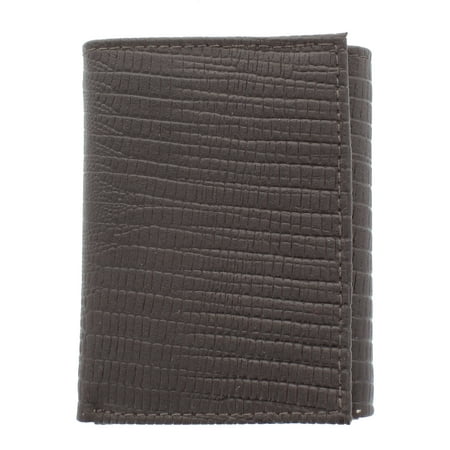 Embossed Lizard - Men's Lizard Embossed Wallet WLT-L755BN in Brown