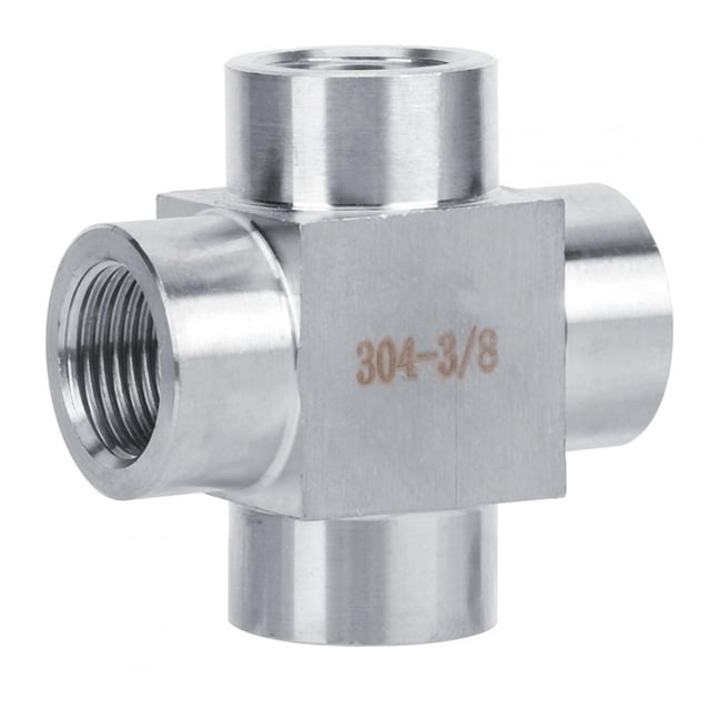 Firm Durable Pipe Fitting Adaptor, Stainless Steel Fitting, For Pipe Connector Water 4 Way G3/8