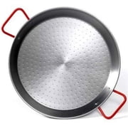 Garcima oven safe 15.25-inch Carbon Steel Paella Pan, 38cm for indoor and outdoor grilling