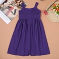 thumbnail image 5 of iEFiEL Kids Girls Sleeveless Chiffon Wedding Bridesmaid Dress Pleated Flower Girls Formal Dress Purple 10, 5 of 7