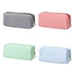thumbnail image 4 of Injueey Bolsa de almacenamiento de escritorio con bordado a rayas, doble bolsa de papelería pequeña y grande para maquillaje y artículos Carpetas de archivos negro, 4 of 4