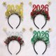 thumbnail image 1 of 4pcs New Years Eve Hairband: New Years Decorations 2026 - Outfit Accessories - Glitter 2026 Star Hair Accessories For Parties, 1 of 3