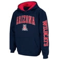 thumbnail image 2 of Youth Colosseum Navy Arizona Wildcats 2-Hit Team Pullover Hoodie, 2 of 4