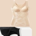 thumbnail image 6 of JUUNthy Womens Shapewear Tank Tops, Breathable Seamless Tummy Control Push Up Bulit in Bra No Show Everday Body Shaper Beige M, 6 of 7