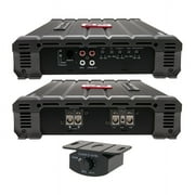 Power Acoustik CB1-8000D 8000 Watts Max Monoblock 1-Ohm Stable Car Audio Amplifier with Bass Knob