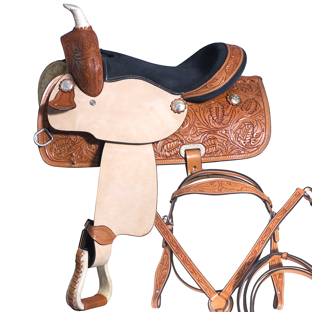 10" Kids Youth Child Pony Horse Saddle Leather Pleasure Barrel Western