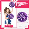 thumbnail image 2 of LINLIN 12 PCS Cheerleading Poms, Cheerleader Pompoms Hand Flowers,for Dancing, Cheerleading, Sports Parties Metallic Foil Pompoms, 2 of 7