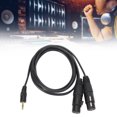 thumbnail image 4 of 3.5 mm A Cable Xlr Dual, 22awg Ofc PVC Masculino de 3.5 mm A 2 XLR Redución de Ruido de Cable de Micrófono Hurbra Hi Fi de Sonido Para Rendimiento, 4 of 7