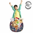 thumbnail image 3 of Dragon Storage Toy Bag Chair, Highly Ornamented and Detailed Interpretations with Curves and Flowers, Stuffed Animal Organizer Washable Bag, Large Size, Multicolor, by Ambesonne, 3 of 3
