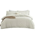 thumbnail image 4 of LammaLoe Duvet Cover King 3 Piece, Luxury Microfiber Bedding Sets with 2 Pillow Shams, Off white, 4 of 11