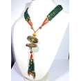thumbnail image 2 of Turquoise,Green Onyx Gemstone Nepali Silver Jewelry Tibetan Necklace A38-72, 2 of 10