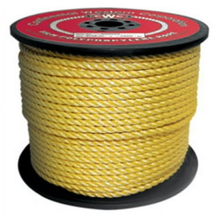 CWC Polypropylene Rope, 3-Strand, Red, 3/8x600