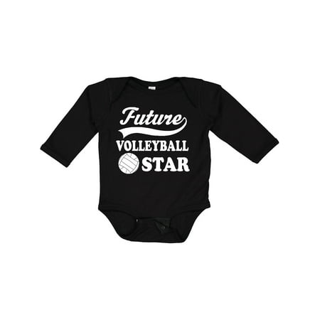 

Inktastic Future Volleyball Star Childs Sports Gift Baby Boy or Baby Girl Long Sleeve Bodysuit