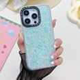 thumbnail image 3 of Compatible with iPhone 14 Pro Luminous Case Glow in The Dark Noctiluncent Fluorescent Case for Women Girls Glitter Bling Sparkling Slim Soft Bumper Protective Shockproof Phone Cover,Green, 3 of 14