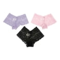 thumbnail image 2 of Boxer Secret Treasure para Dama, Encaje Muticolor 3 Piezas Talla EG, 2 of 4