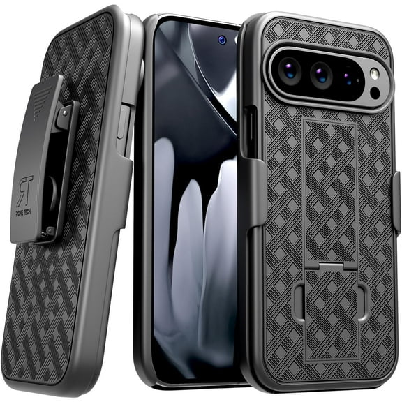 Google Pixel 10 Pro XL Belt Clip Holster Phone Case - Black