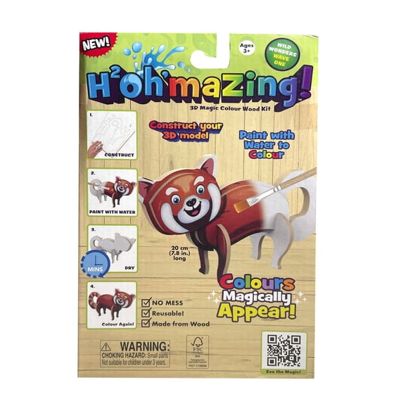 H2Oh’mazing Wild Wonders Colour Fun Set - Red Panda