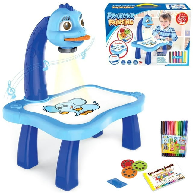 POINTERTECK Drawing Projector Table for Kids Trace Draw Projector Toy Child Smart Projector Sketcher Desk Educational Early Learning Projection Drawing Table Learning Projection Painting