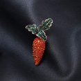 thumbnail image 3 of 2 broches de zanahoria con diamantes de imitación para regalo de Pascua, accesorios de joyería para mujer, decoración de fiesta de Pascua (naranja), 3 of 5