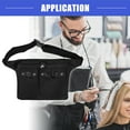 thumbnail image 2 of Vocoste Hairstylist Waist Belt Barber Hair Stylist Tools Storage Hairdresser Scissor Apron Belt, Canvas Black, 2 of 7