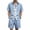 Light Blue, variant on LEKWK Men Linen Sets Outfits 2 Piece Printed Button Down Short Sleeve Collared Tops and Elastic Waist Shorts Loose Summer Beach Vacation Casual Resort Wear
