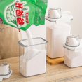 thumbnail image 2 of Airtight Laundry Detergent Powder Storage Box Clear Washing Powder Container With Lid And Handle Multipurpose Plastic Cereal Jar, 2 of 5