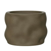 Better Homes & Gardens 6 Inch Resin Planter for Succulents and Herbs, Brown Mallory Elegance