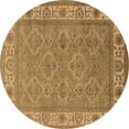 thumbnail image 1 of Ahgly Company Indoor Round Oriental Brown Traditional Area Rugs, 7' Round, 1 of 4