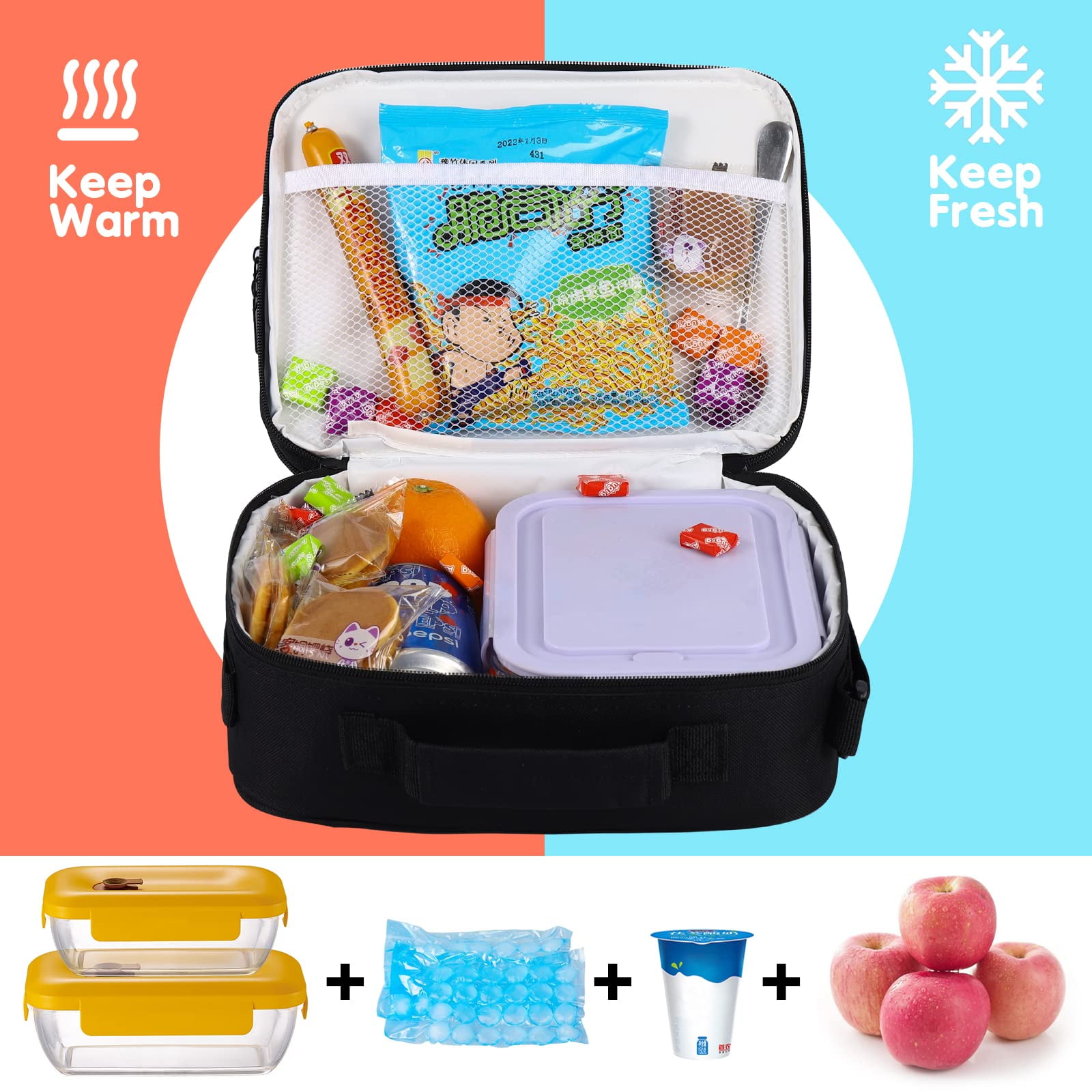 Girls Lunch Boxes for School,Pop Kids Lunch Box Bag for little Girls Back  to School,Insulated Lunch …See more Girls Lunch Boxes for School,Pop Kids