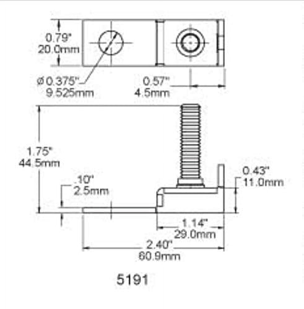 Blue Sea Systems 5191 Fuse Block Terminal 30-300 AMP