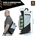 thumbnail image 2 of KNOX Golf Cooler Bag, Dedicated Ice Pack Pocket with XL-Storage Capacity, Keeps Drinks Cold Up To 8-Hours, Waterproof & Leakproof Golf Bag Cooler Design, Insulated Golf Cooler Sleeve, 8-Can Capacity, 2 of 7