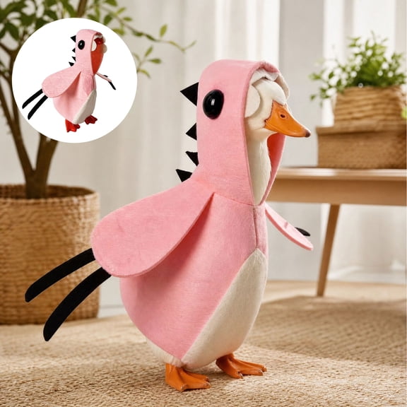 7 Inch Desk Dinosaur Porch Goose Outfits,Cute Dinosaur Desk Goose Outfits For Plastic/Cement Statue,Decorative Costume For Desktop Goose Statue Display