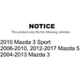 thumbnail image 2 of Front Inner Steering Tie Rod End TOR-EV800024 For Mazda 3 5 Sport, 2 of 2