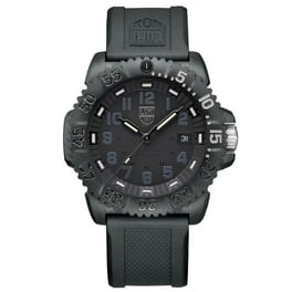 Luminox Men s Navy Seal Blackout Diver Watch 43mm Carbon Black Dial Quartz Movement XS.3001.BO Walmart
