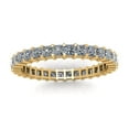 thumbnail image 3 of Natural 1.80Ct Princess Cut Diamond Shared Prong Women's Anniversary Wedding Eternity Band Ring Solid 10k Yellow Gold G-H I1, 3 of 3