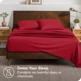 thumbnail image 3 of Bare Home Juego de Fundas de Almohada Cierre Tipo sobre, colección prémium 1800, doble cepillado, ultra suave, tamaño king 20 x 40, Rojo, 2 Unidades, 3 of 6