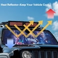 thumbnail image 4 of Yuyamidu Wolf Windshield Sun Shade for Jeep, Galaxy Windshield Sunshade for Wrangler TJ JK JL1997-2024, Sun Shade Cover for Jeep, UV Ray & Heat Block, 4 of 7
