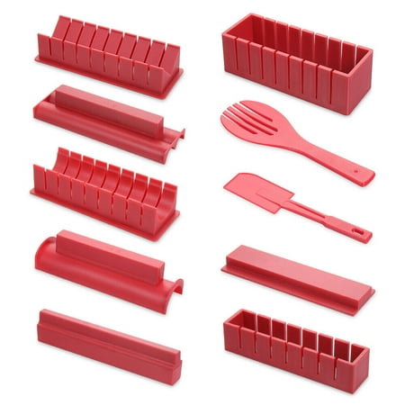 

Sushi Maker Kit 10pcs DIY Sushi Making Kit Roll Sushi Maker Rice Roll Mold for Kitchen DIY Easy To Use