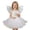 White, variant on erfcxs Elegant Dress for Girls Fairy Tale with Wand Court Gown for Birthday Party Photo