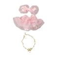 thumbnail image 1 of Conjunto de ropa para muñecas de niña vestido con lazo tocado regalo para muñecas perfecl, 1 of 6